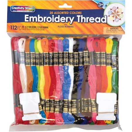 Pacon Pacon  Embroidery Thread Pack - Assorted Color PAC6477